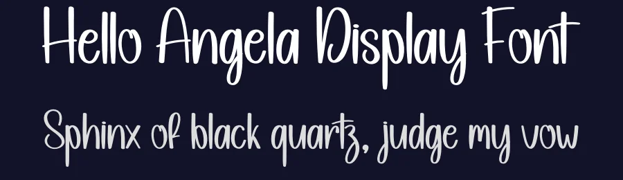 Hello Angela Display Font by creativeletter — Display Font — thumbnail 2