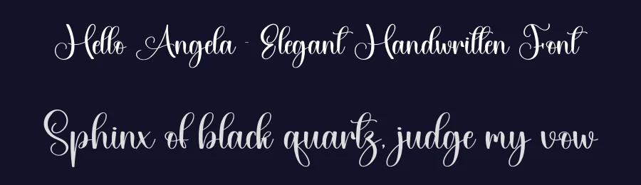 Hello Angela – Elegant Handwritten Font by creativeletter — Script Handwritten Font — thumbnail 2
