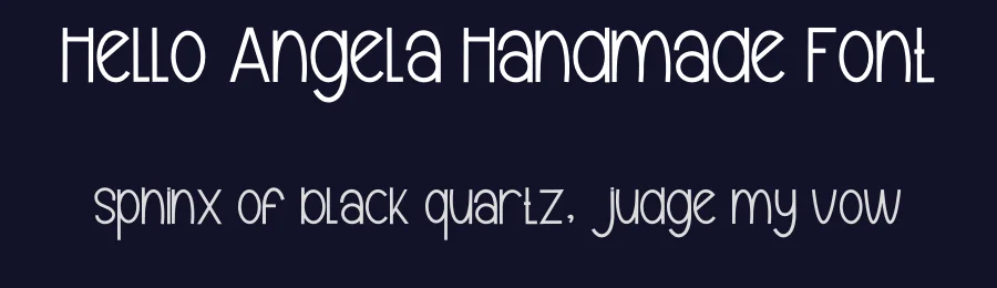 Hello Angela Handmade Font by inermediaSTUDIO — Display Font — thumbnail 2