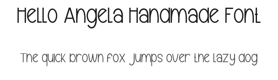 Hello Angela Handmade Font by inermediaSTUDIO — Display Font