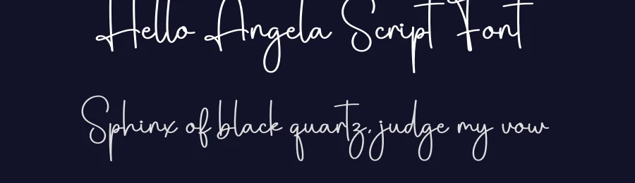 Hello Angela Script Font by creativeletter — Script Handwritten Font — thumbnail 2
