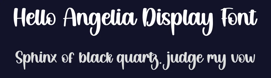 Hello Angelia Display Font by creativeletter — Script Handwritten Font — thumbnail 2