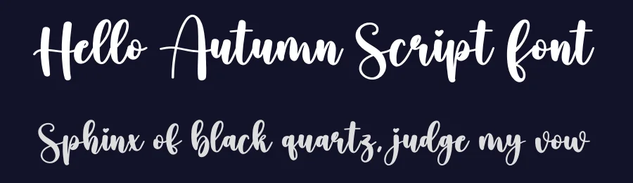 Hello Autumn Script Font by creativeletter — Script Handwritten Font — thumbnail 2