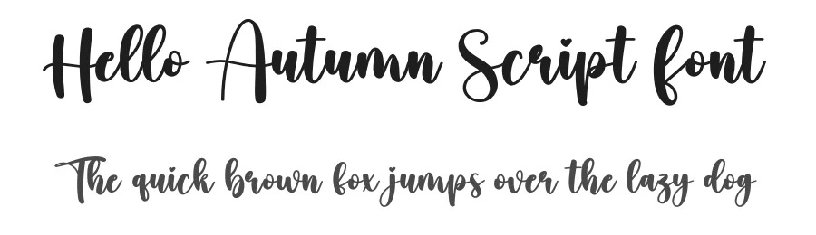 Hello Autumn Script Font by creativeletter — Script Handwritten Font