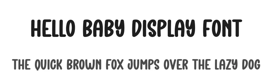 Hello Baby Display Font by creativeletter — Display Font