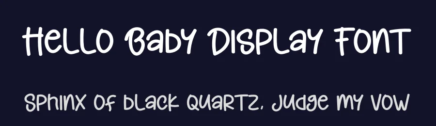 Hello Baby Display Font by creativeletter — Script Handwritten Font — thumbnail 2