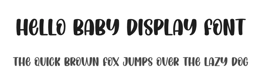 Hello Baby Display Font by creativeletter — Display Font