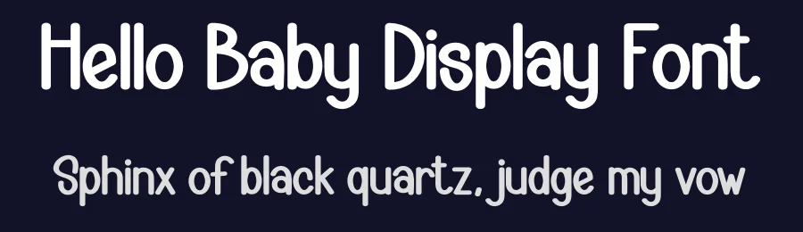 Hello Baby Display Font by creativeletter — Display Font — thumbnail 2