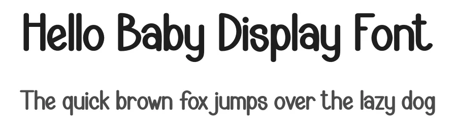 Hello Baby Display Font by creativeletter — Display Font