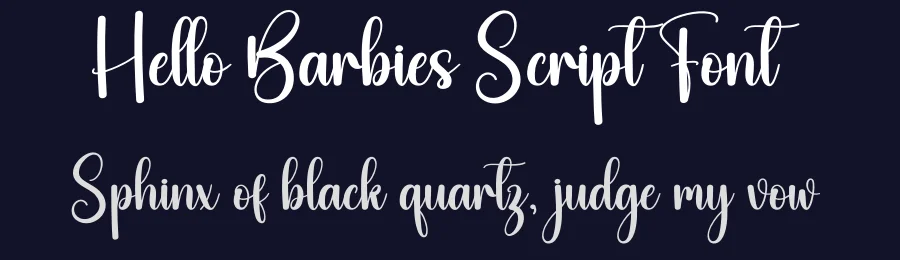 Hello Barbies Script Font by creativeletter — Script Handwritten Font — thumbnail 2