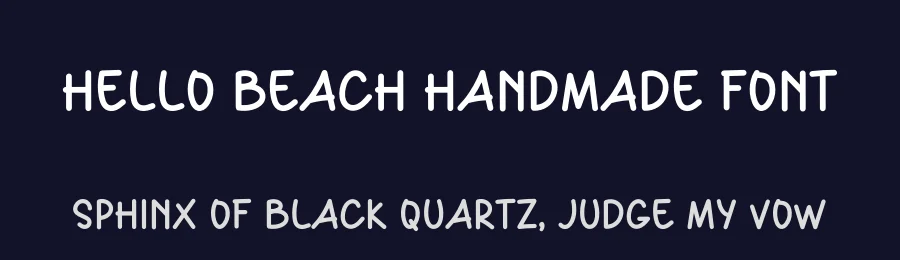 Hello Beach Handmade Font by freshtypeink — Display Font — thumbnail 2