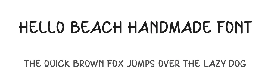 Hello Beach Handmade Font by freshtypeink — Display Font