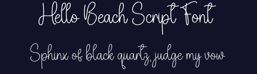 Hello Beach Script Font by creativeletter — Script Handwritten Font — thumbnail 2