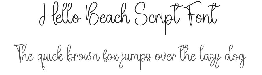 Hello Beach Script Font by creativeletter — Script Handwritten Font