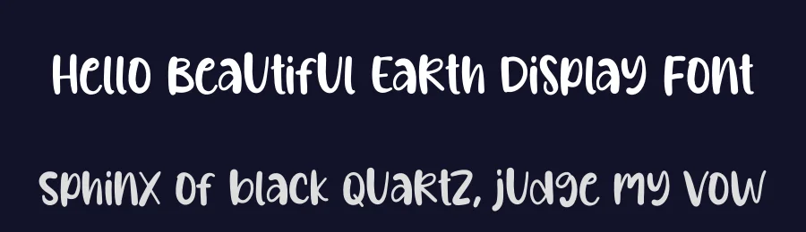 Hello Beautiful Earth Display Font by creativeletter — Script Handwritten Font — thumbnail 2