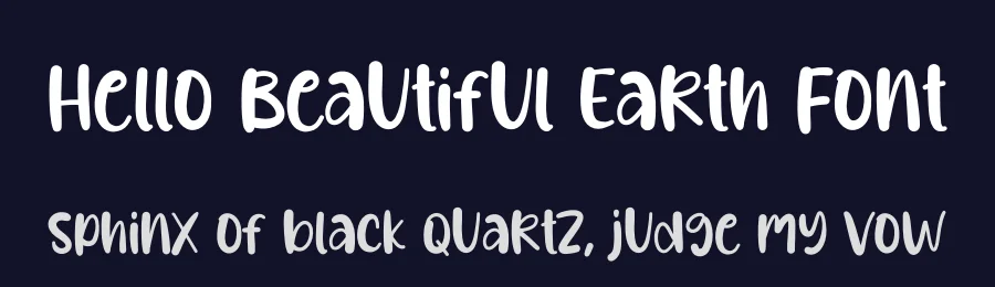 Hello Beautiful Earth Font by creativeletter — Script Handwritten Font — thumbnail 2