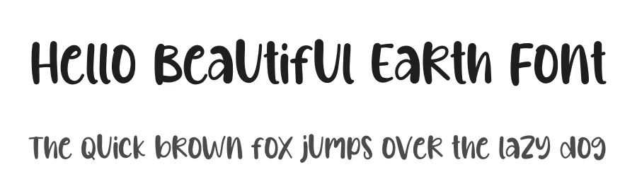 Hello Beautiful Earth Font by creativeletter — Script Handwritten Font