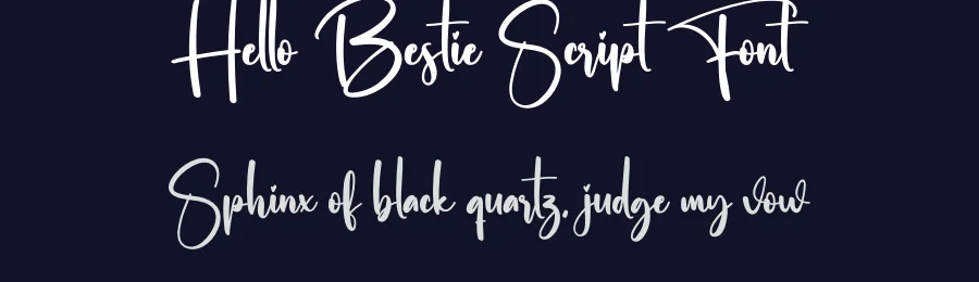 Hello Bestie Script Font by creativeletter — Script Handwritten Font — thumbnail 2