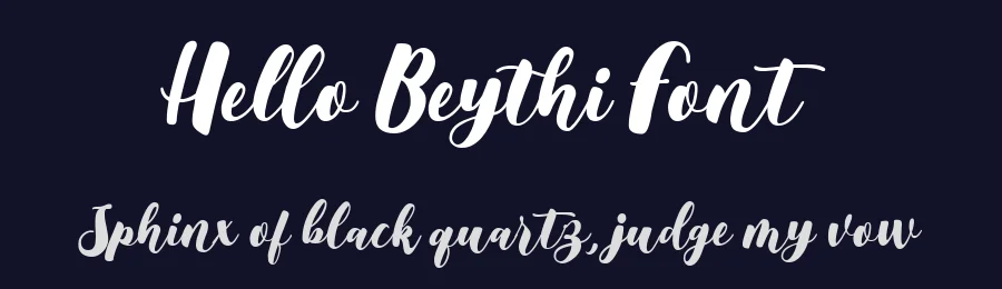 Hello Beythi Font by metafontsy — Script Handwritten Font — thumbnail 2