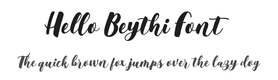 Hello Beythi Font by metafontsy — Script Handwritten Font