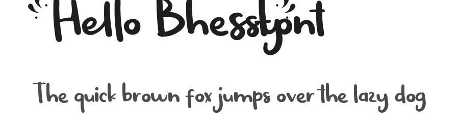 Hello Bhessy Font by edricstudio — Script Handwritten Font