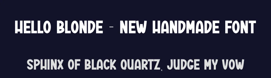 Hello Blonde – New Handmade Font by andikastudio — Display Font — thumbnail 2