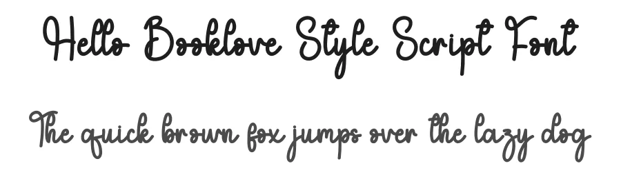 Hello Booklove Style Script Font by andikastudio — Script Handwritten Font