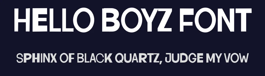 Hello Boyz Font by Namara Creative Studio — Sans Serif Font — thumbnail 2