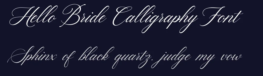 Hello Bride Calligraphy Font by 50fox — Script Handwritten Font — thumbnail 2