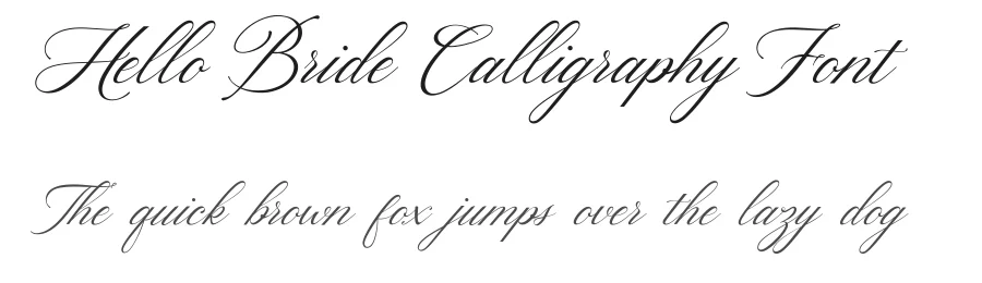 Hello Bride Calligraphy Font by 50fox — Script Handwritten Font