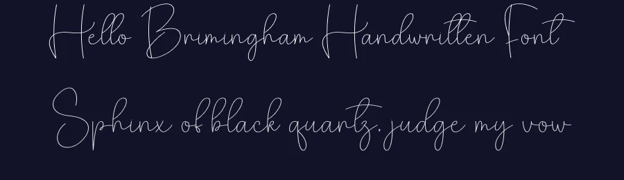 Hello Brimingham Handwritten Font by creativeletter — Script Handwritten Font — thumbnail 2