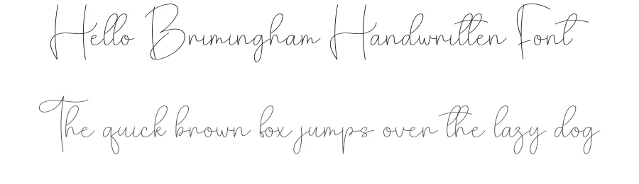 Hello Brimingham Handwritten Font by creativeletter — Script Handwritten Font