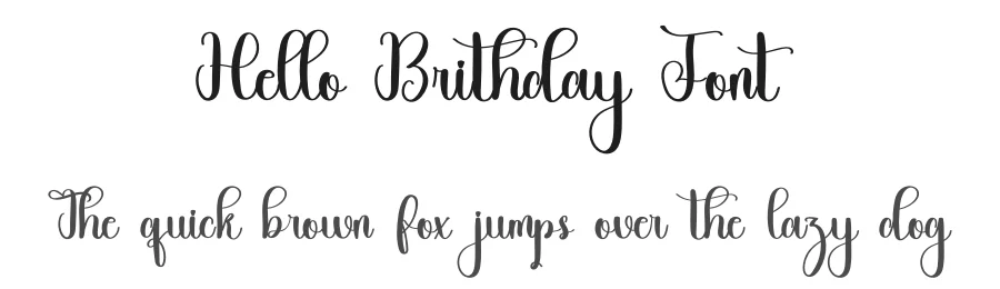 Hello Brithday Font by inermediaSTUDIO — Script Handwritten Font
