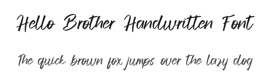 Hello Brother Handwritten Font by inermediaSTUDIO — Script Handwritten Font