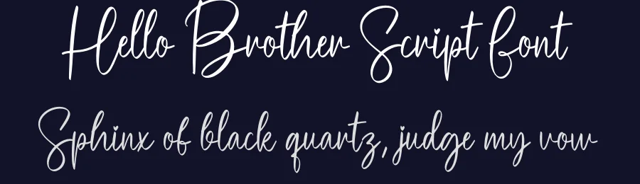 Hello Brother Script Font by creativeletter — Script Handwritten Font — thumbnail 2