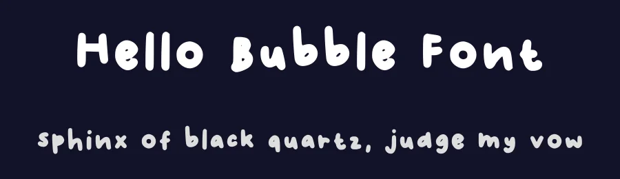 Hello Bubble Font by joevely — Script Handwritten Font — thumbnail 2