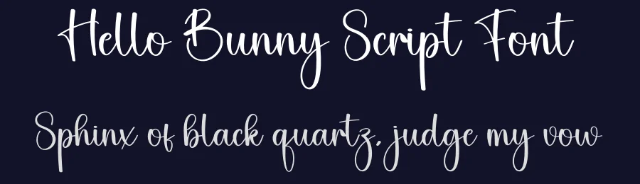 Hello Bunny Script Font by creativeletter — Script Handwritten Font — thumbnail 2