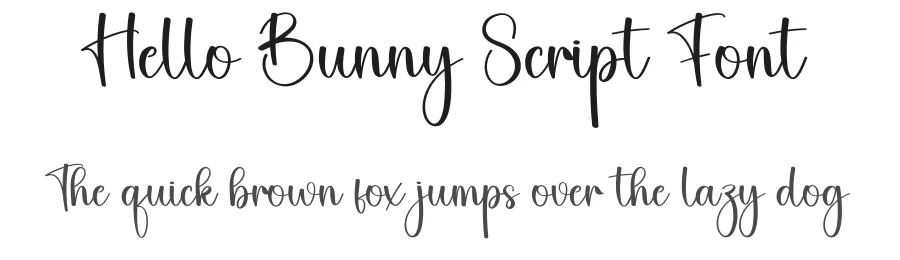 Hello Bunny Script Font by creativeletter — Script Handwritten Font