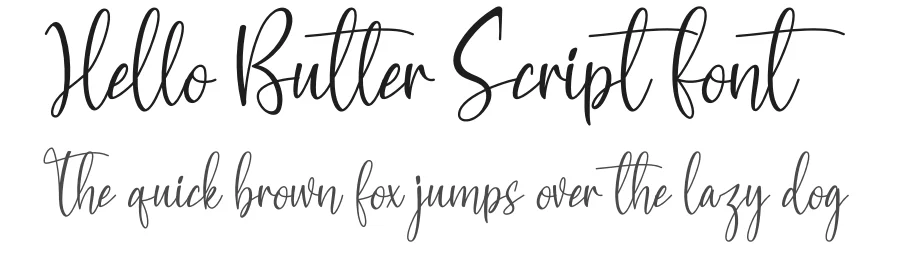Hello Butter Script Font by creativeletter — Script Handwritten Font