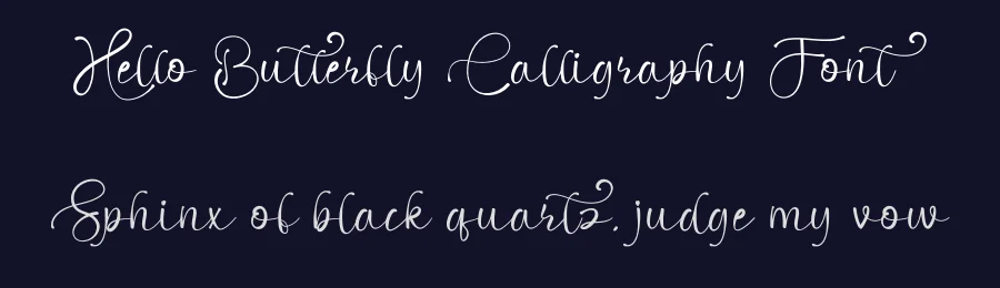 Hello Butterfly Calligraphy Font by creativeletter — Script Handwritten Font — thumbnail 2