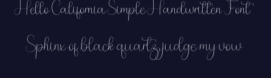 Hello California Simple Handwritten Font by freshtypeink — Script Handwritten Font — thumbnail 2