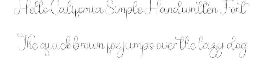 Hello California Simple Handwritten Font by freshtypeink — Script Handwritten Font