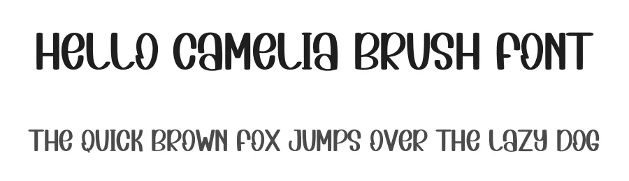 Hello Camelia Brush Font by inermediaSTUDIO — Display Font