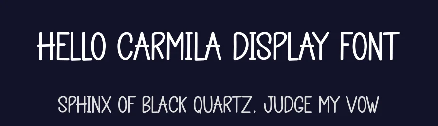 Hello Carmila Display Font by creativeletter — Display Font — thumbnail 2