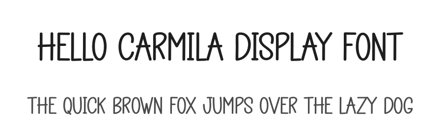 Hello Carmila Display Font by creativeletter — Display Font