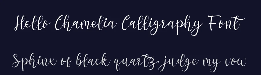 Hello Chamelia Calligraphy Font by letterenastudios — Script Handwritten Font — thumbnail 2