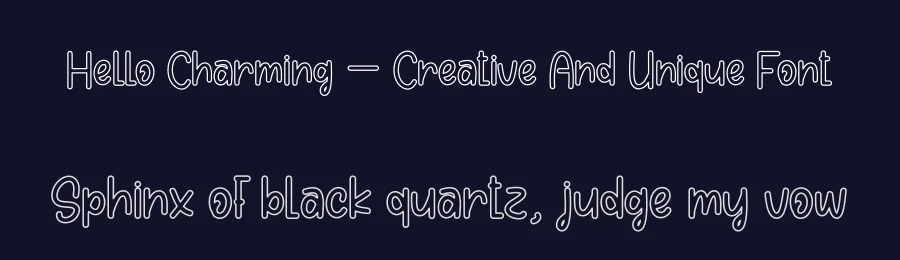 Hello Charming – Creative And Unique Font by andikastudio — Display Font — thumbnail 2