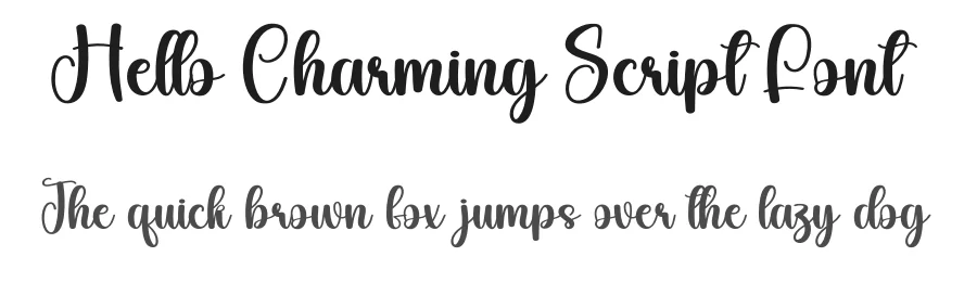 Hello Charming Script Font by andikastudio — Script Handwritten Font