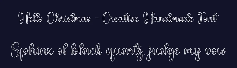 Hello Christmas – Creative Handmade Font by creativeletter — Script Handwritten Font — thumbnail 2
