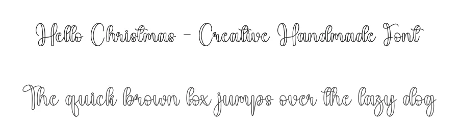 Hello Christmas – Creative Handmade Font by creativeletter — Script Handwritten Font